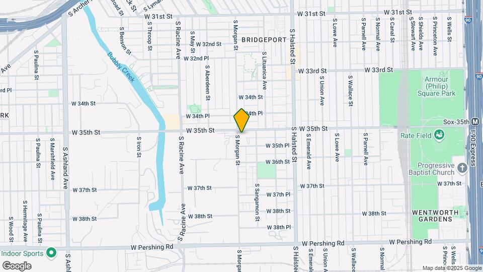 3505 S Morgan St Map and Location Details