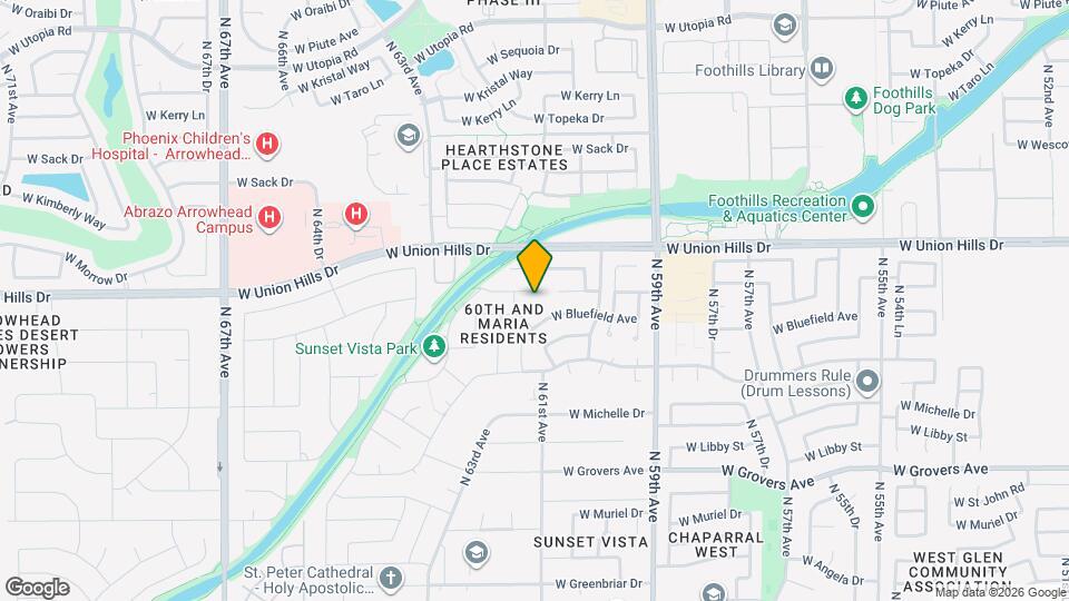 6103 W Villa Theresa Dr Map and Location Details