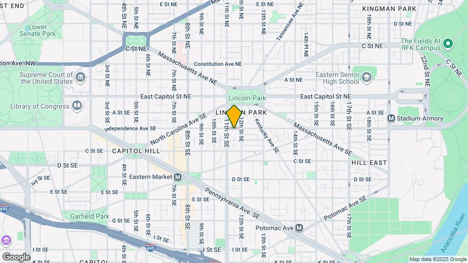 1113 Independence Ave SE Map and Location Details