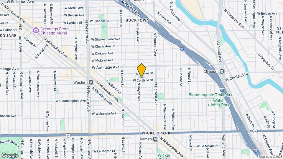 1901 N Hoyne Ave Map and Location Details