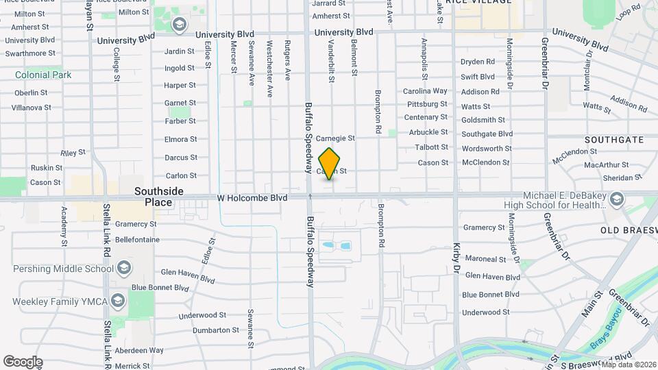 6722 Vanderbilt St Map and Location Details