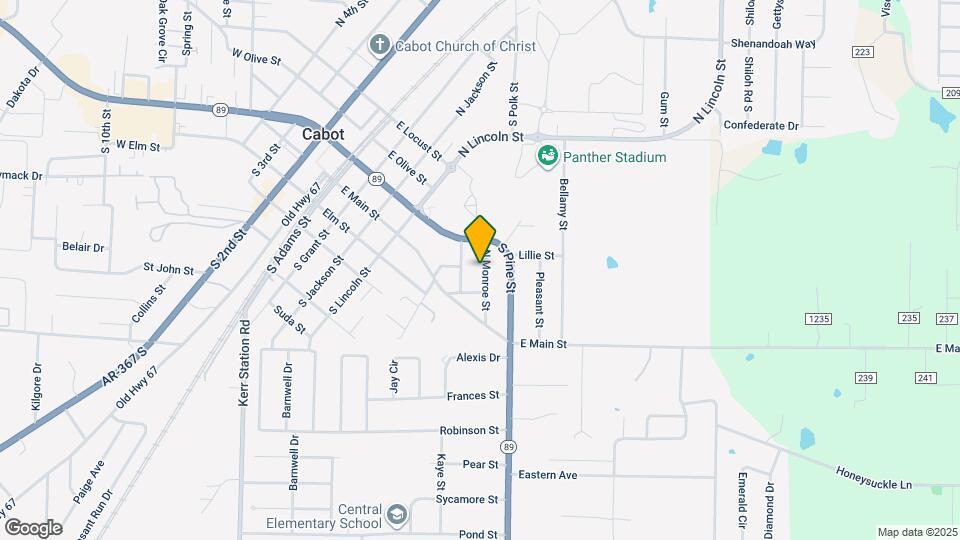 210.5 N Monroe St Map and Location Details