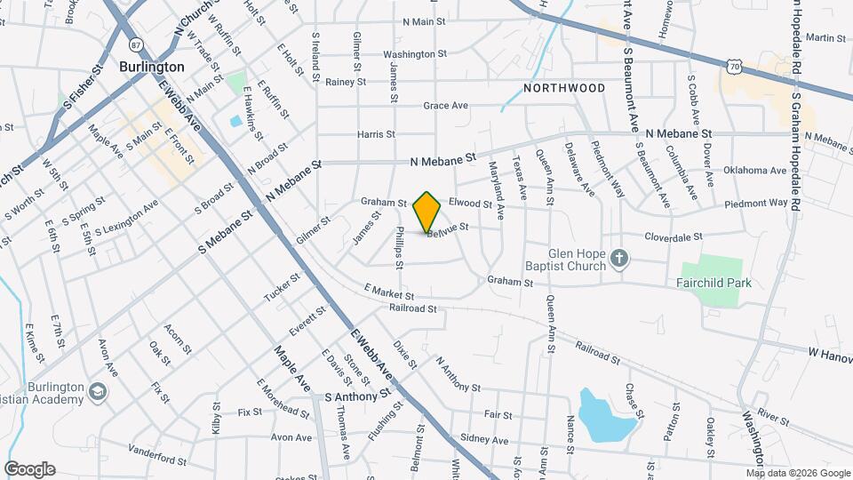 919 Bellvue St Map and Location Details