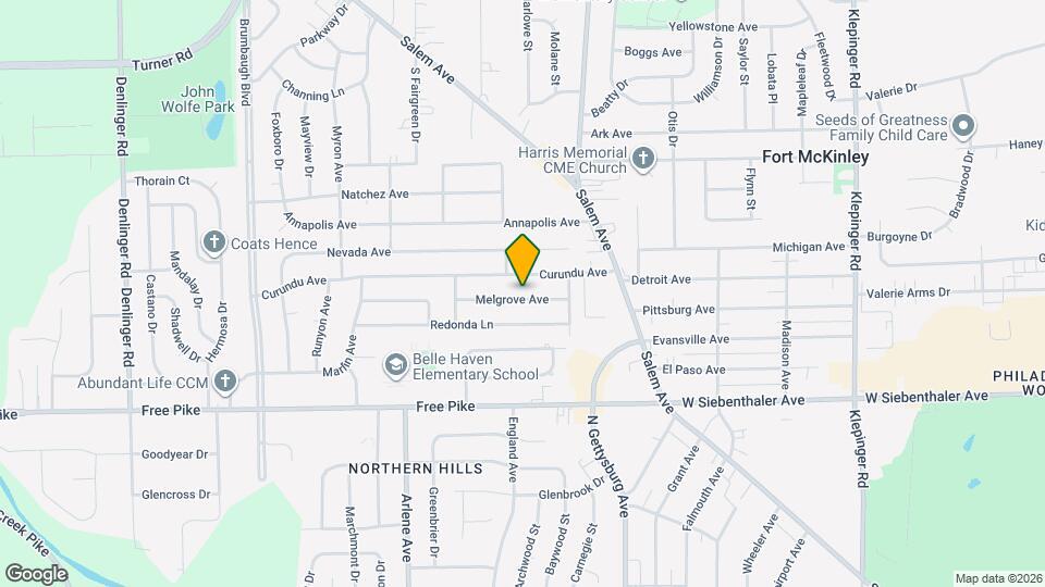 4127 Melgrove Ave Map and Location Details