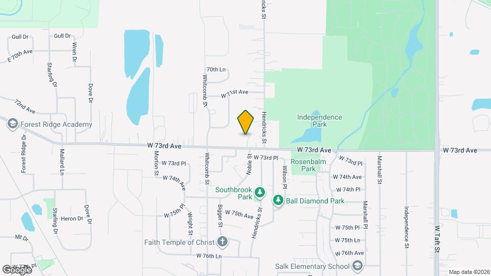 3556 W 73rd Ave, Unit Apt 1 Mapa y Detalles de la Ubicación