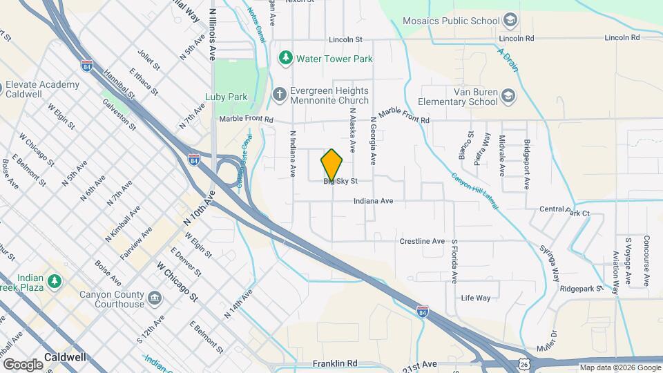 117 N Homedale Ave Map and Location Details