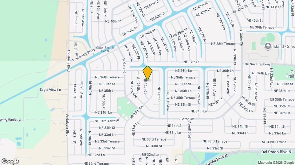 3603 NE 12th Ct Map and Location Details
