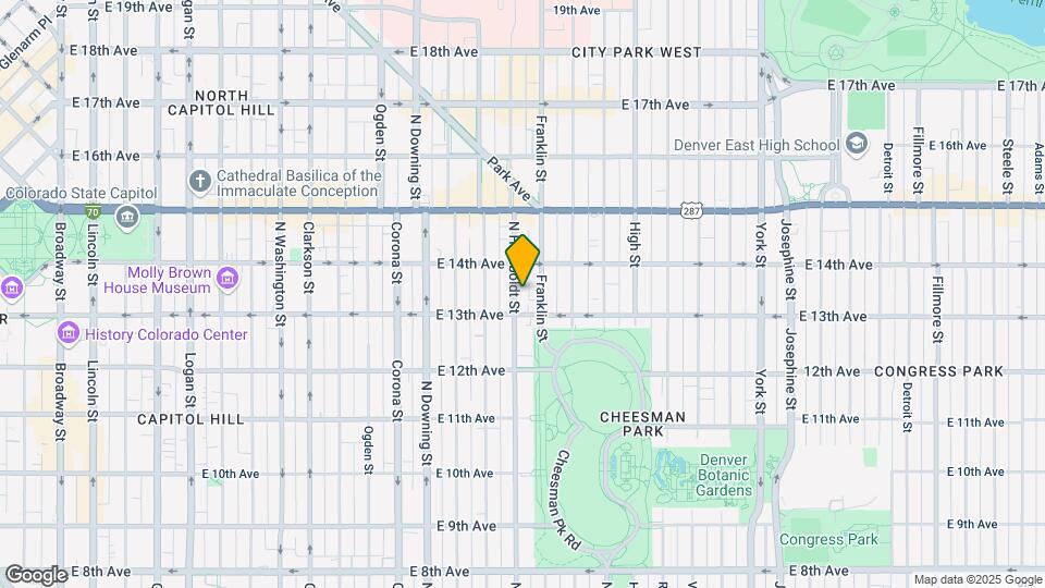 1334 Humboldt St Map and Location Details