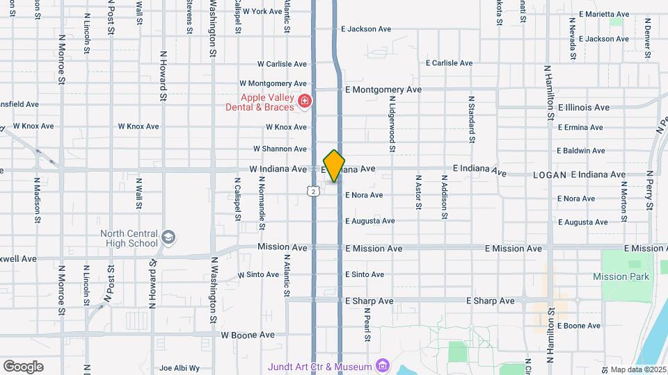 27 E Nora Ave Map and Location Details