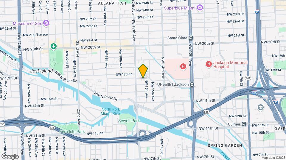 1632 NW 16th Ter Map and Location Details