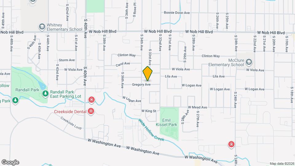 3303 Gregory Ave Map and Location Details