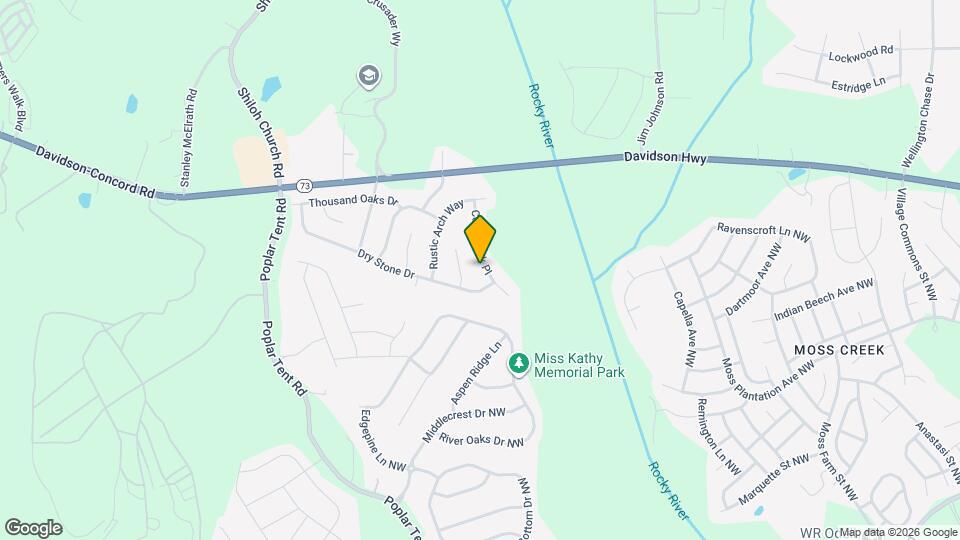 1523 Cold Creek Pl Mapa y Detalles de la Ubicación