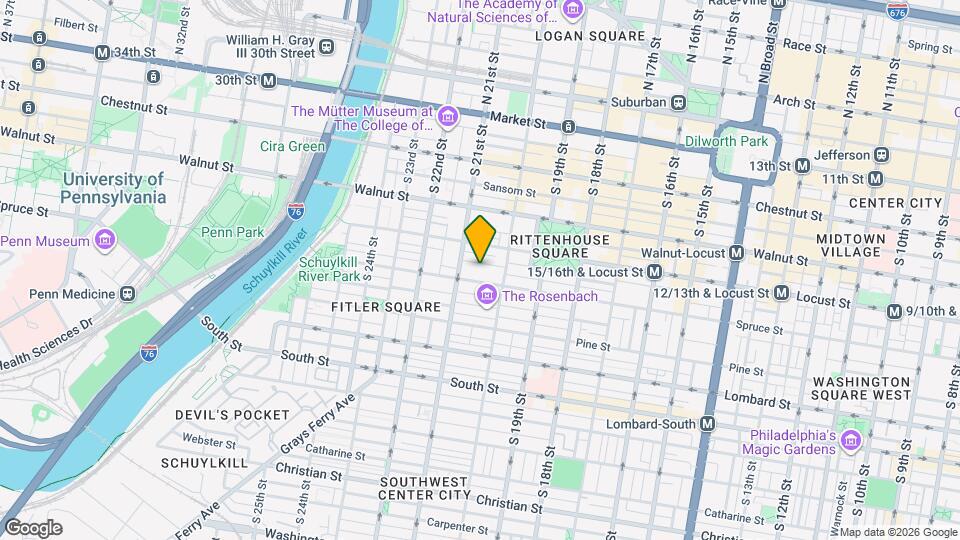 2028 Rittenhouse Square Map and Location Details