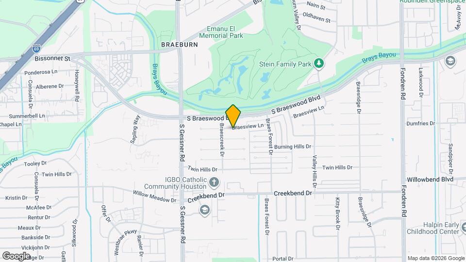 8307 Braesview Ln Map and Location Details