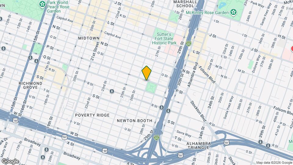 2630 P St Map and Location Details