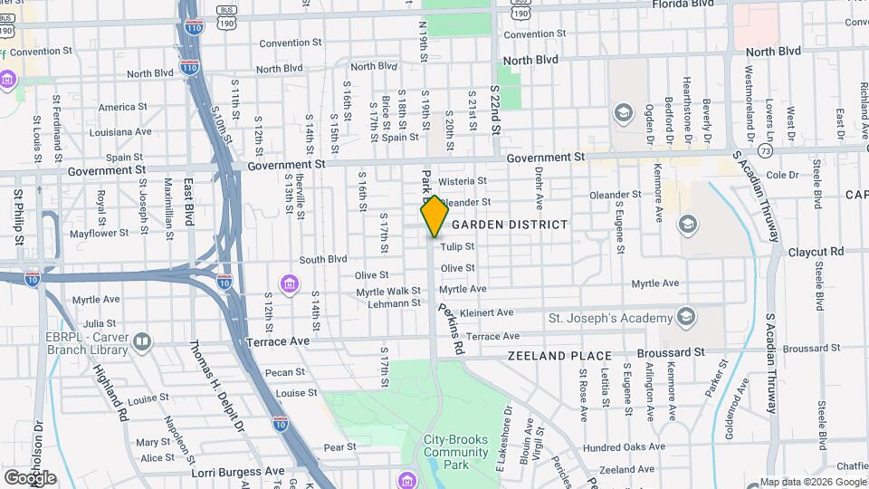 839 Park Blvd Map and Location Details