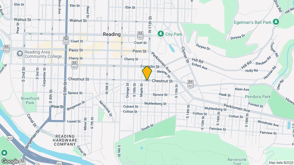 1048 Chestnut St Map and Location Details
