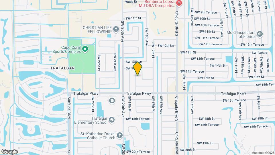 1421 SW 19th Ave Map and Location Details