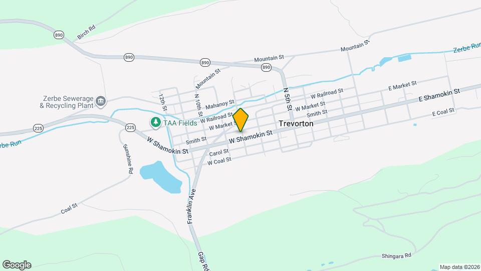 809 W Shamokin St, Unit First Floor Map and Location Details