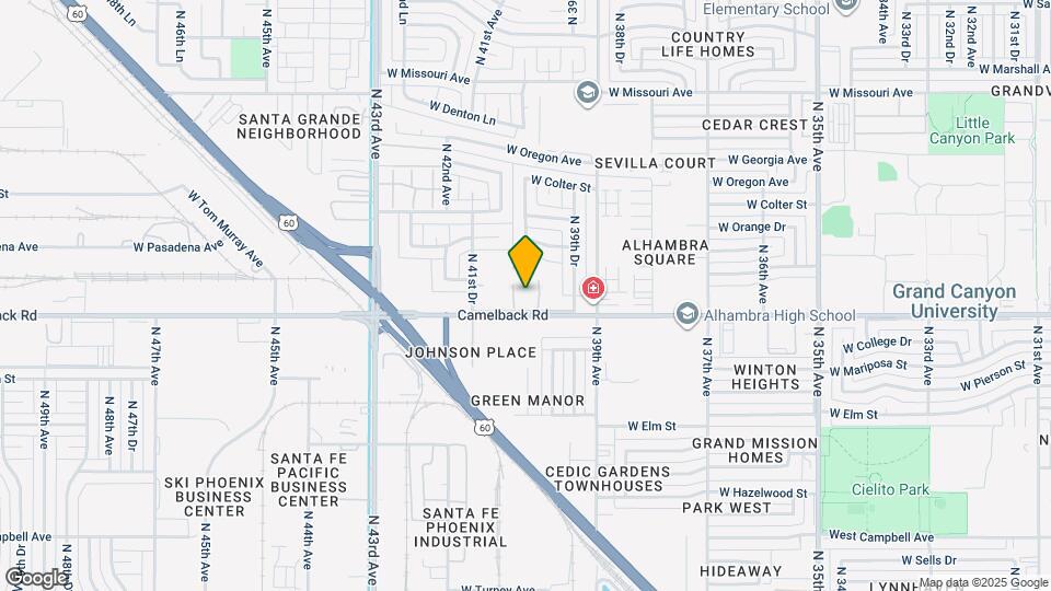 4014 W Palomino Rd Map and Location Details