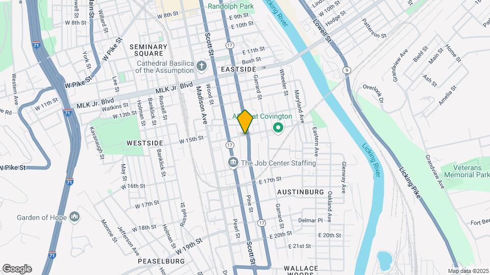 1501 Greenup St Mapa y Detalles de la Ubicación