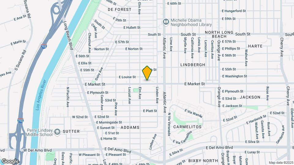 445 E Market St Map and Location Details