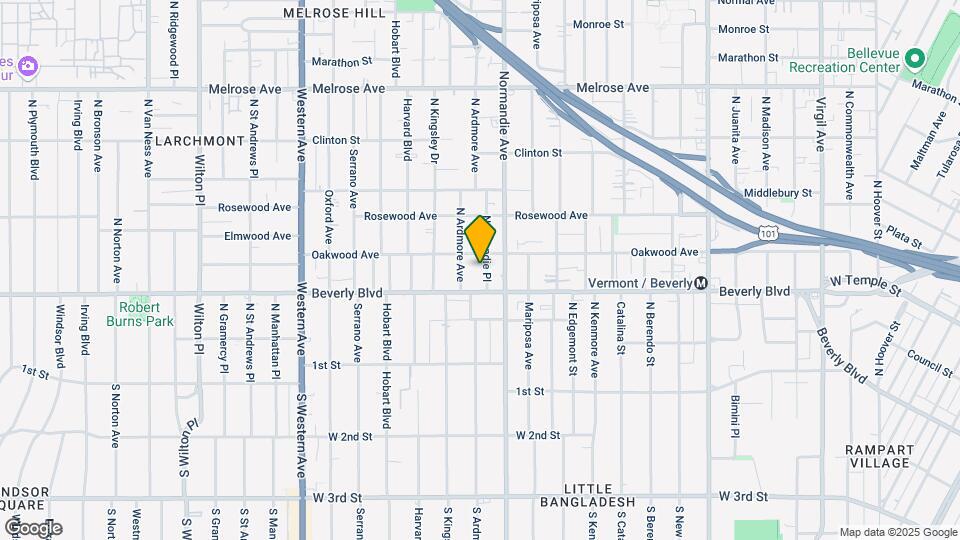 327-329 1/2 Normandie Pl Map and Location Details