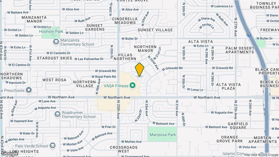 8108 N 33rd Dr Map and Location Details