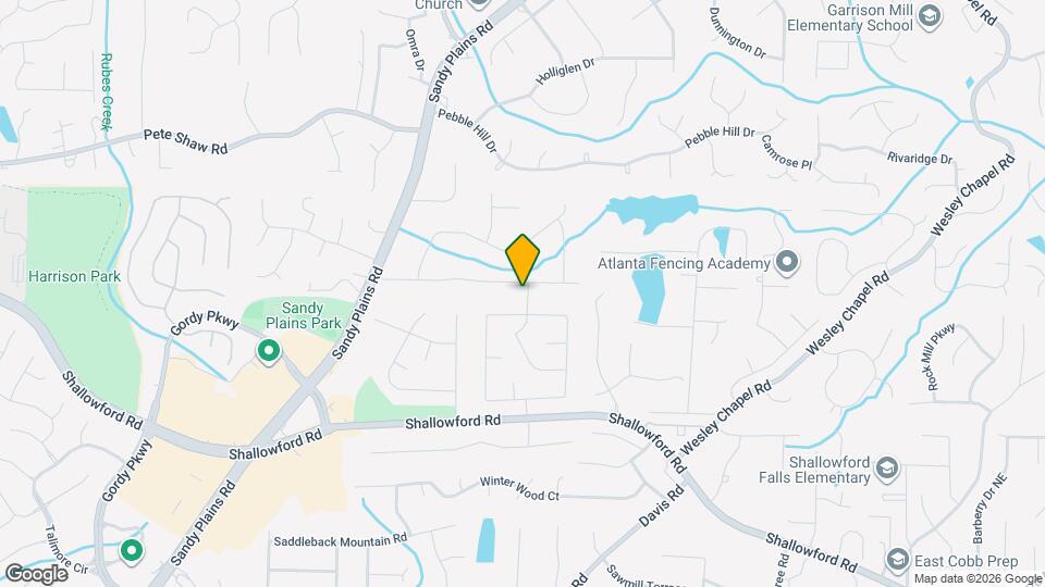 3380 Creek Hollow Dr Map and Location Details