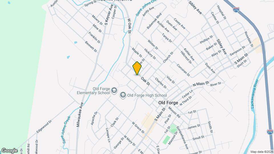 612 Oak St Map and Location Details