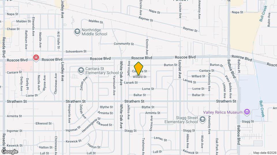 17550 Willard St Map and Location Details