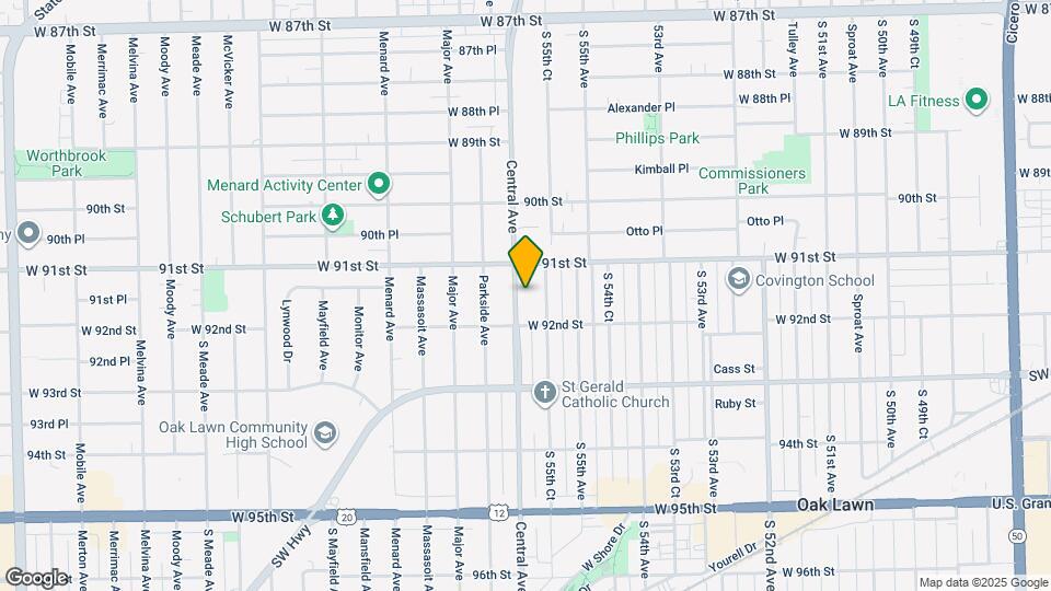 9127 Central Ave Map and Location Details