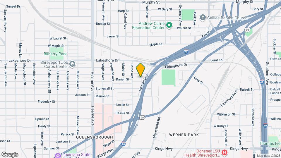 2200 Darien St Map and Location Details