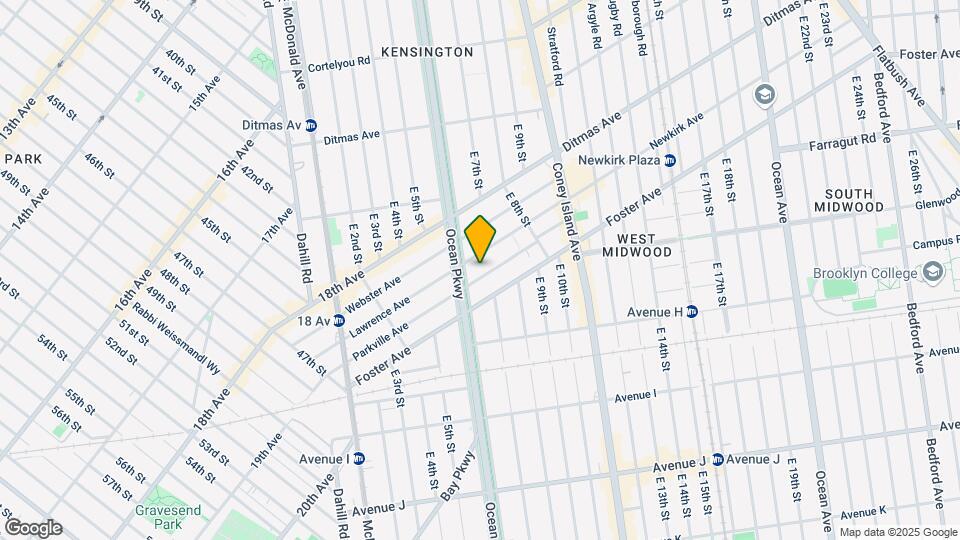 215 Parkville Ave Mapa y Detalles de la Ubicación