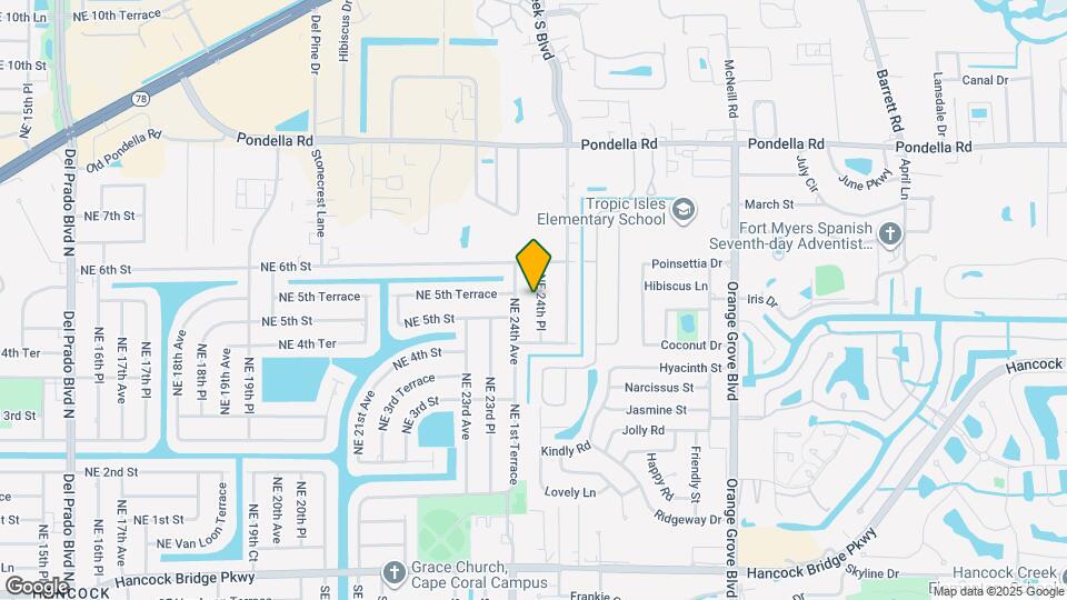 514 Northeast 24th Place, Unit Unit#21 Map and Location Details