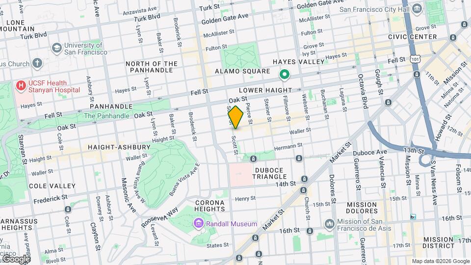 146 Scott St Map and Location Details