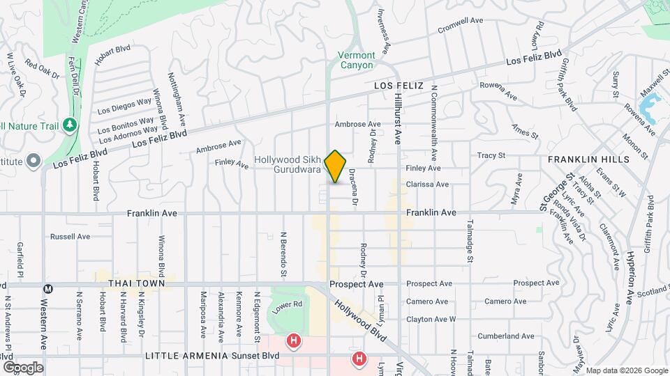 1946 N Vermont Ave Map and Location Details