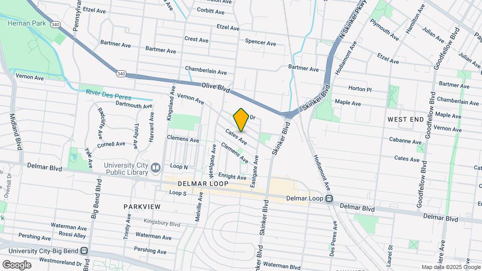 6309 Cates Ave Map and Location Details