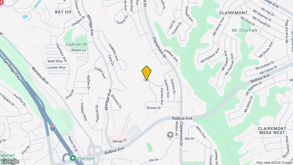 3879 Ecochee Ave Mapa y Detalles de la Ubicación