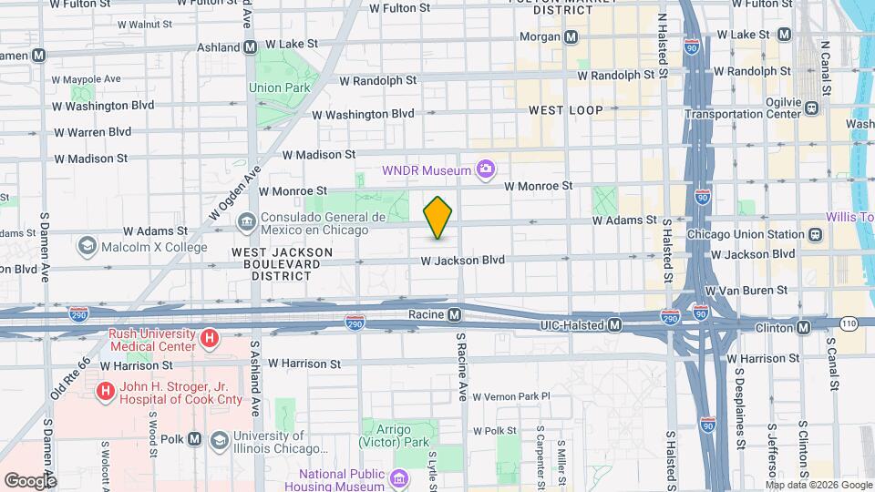 1223 W Cottage Pl Mapa y Detalles de la Ubicación