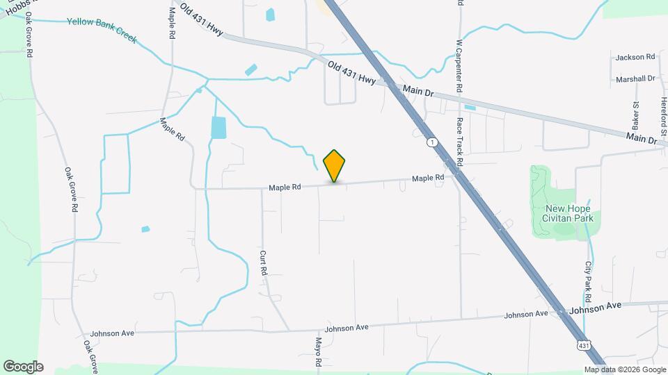 614 Maple Rd Map and Location Details