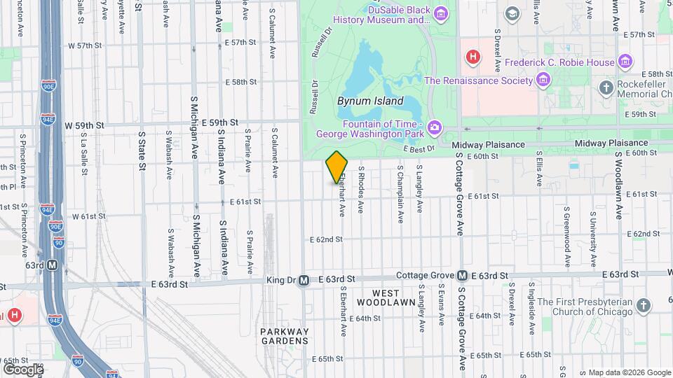 6042 S Eberhart Ave Map and Location Details