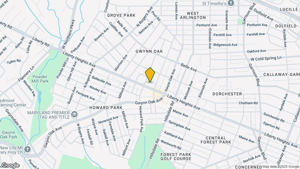 4806 Liberty Heights Ave Map and Location Details