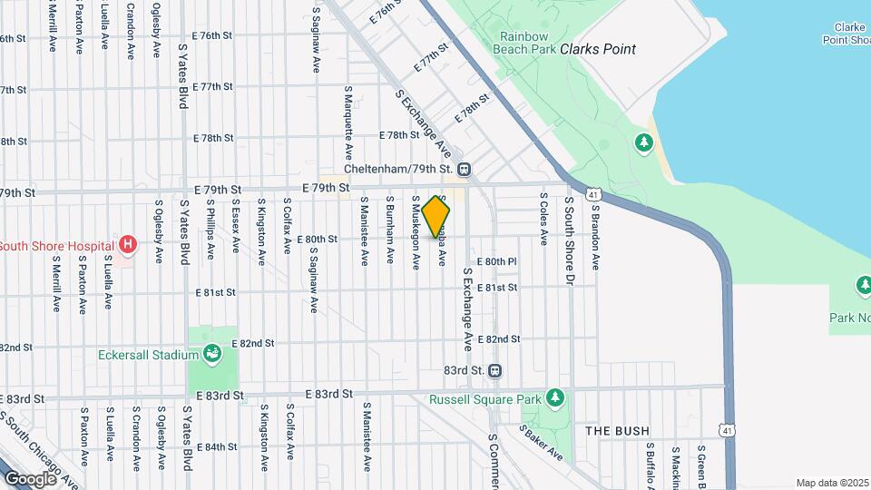 8008 S Escanaba Ave, Unit 1 Map and Location Details