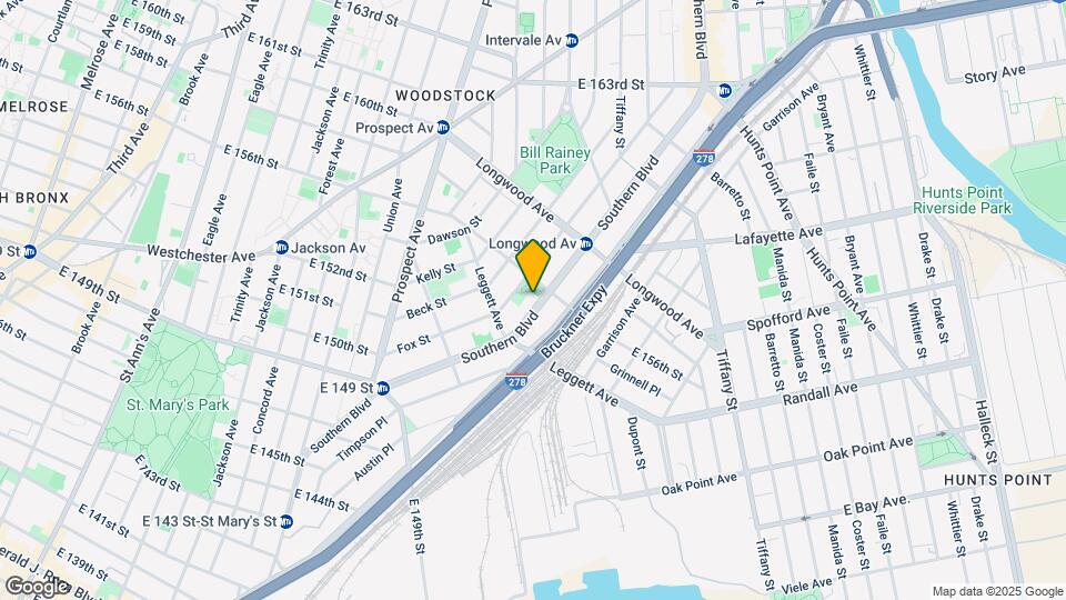 737-739 Southern Blvd Map and Location Details