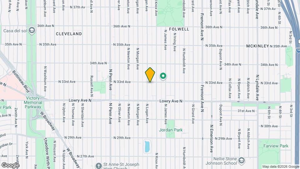 3250 N Logan Ave Map and Location Details