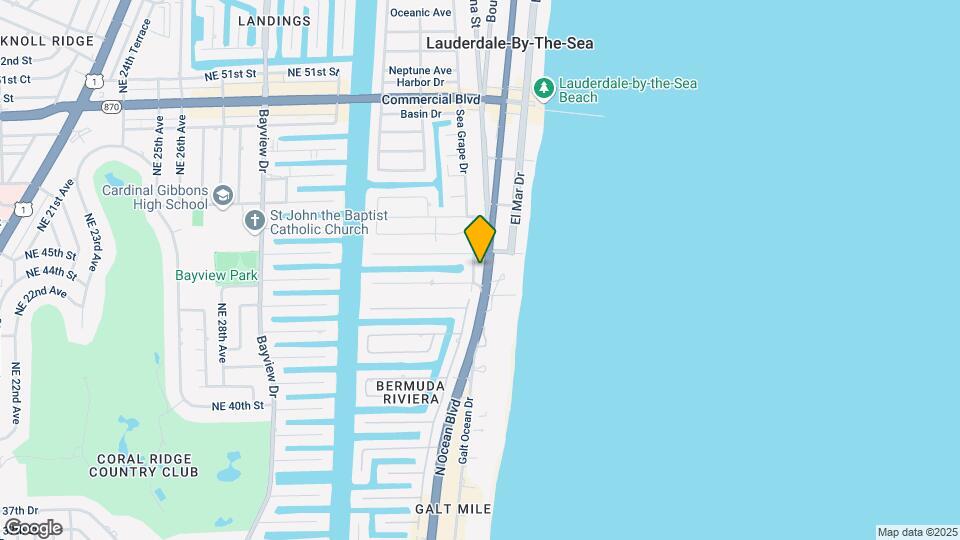 4013 N Ocean Dr, Unit 306 Mapa y Detalles de la Ubicación