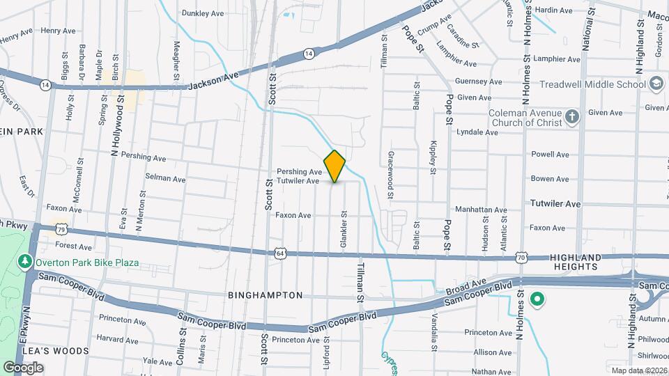 750 Lipford St Map and Location Details