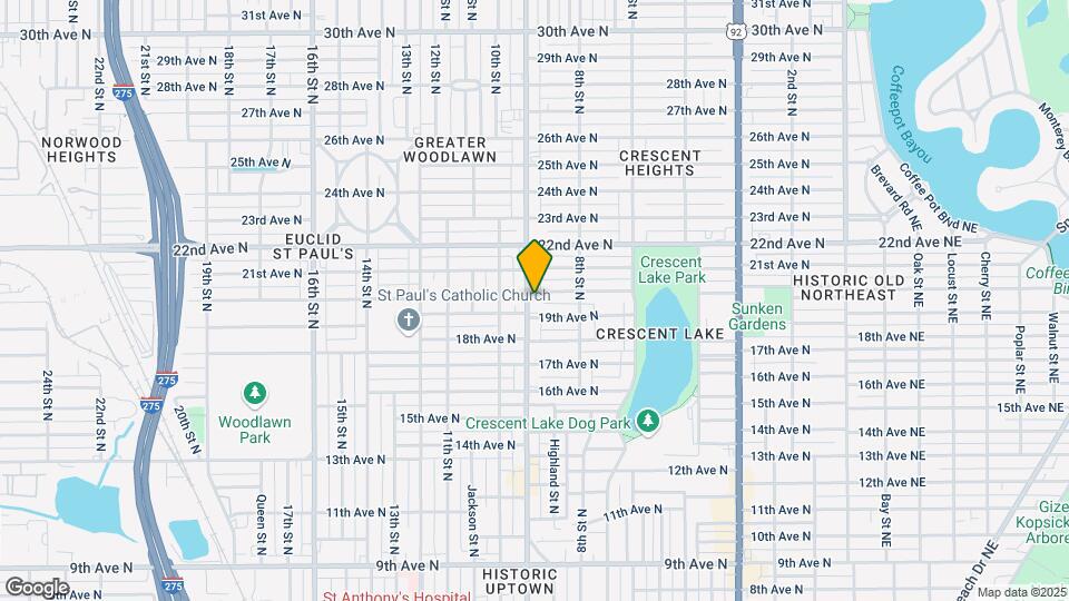 Crescent Lake Apartments Map and Location Details