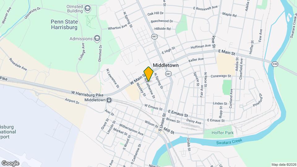 301 N Catherine St Map and Location Details